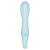 Голубой вибромассажер Air Pump Vibrator 5+ - 21 см.