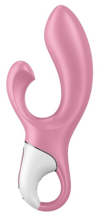 Розовый вибратор-кролик с расширением Air Pump Bunny 2 - 20,4 см.