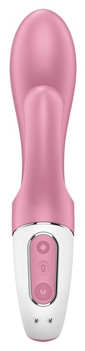 Розовый вибратор-кролик с расширением Air Pump Bunny 2 - 20,4 см.