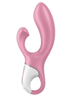 Розовый вибратор-кролик с расширением Air Pump Bunny 2 - 20,4 см.