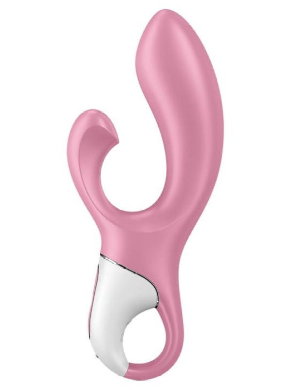 Розовый вибратор-кролик с расширением Air Pump Bunny 2 - 20,4 см.