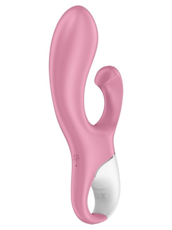 Розовый вибратор-кролик с расширением Air Pump Bunny 2 - 20,4 см.