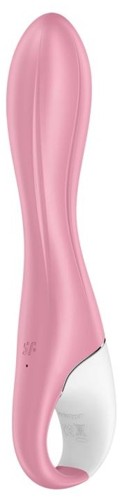 Розовый вибромассажер с функцией расширения Air Pump Vibrator 2 - 20,9 см.
