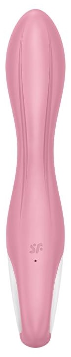 Розовый вибромассажер с функцией расширения Air Pump Vibrator 2 - 20,9 см.