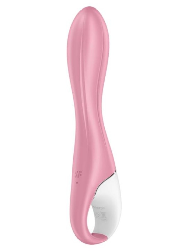 Розовый вибромассажер с функцией расширения Air Pump Vibrator 2 - 20,9 см.