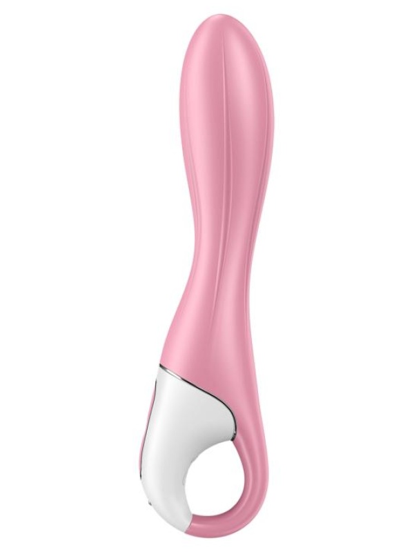 Розовый вибромассажер с функцией расширения Air Pump Vibrator 2 - 20,9 см.