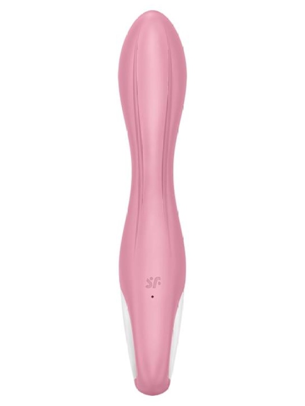Розовый вибромассажер с функцией расширения Air Pump Vibrator 2 - 20,9 см.