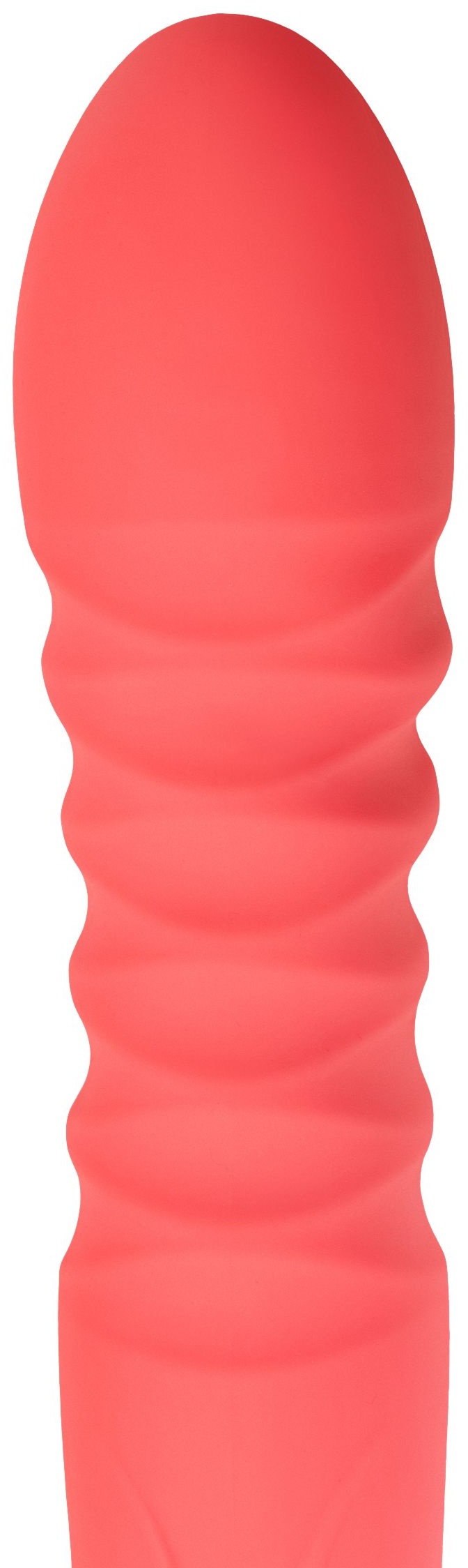 Коралловый вибратор Flox с возвратно-поступательными движениями - 21,5 см.