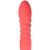 Коралловый вибратор Flox с возвратно-поступательными движениями - 21,5 см.