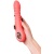 Коралловый вибратор Flox с возвратно-поступательными движениями - 21,5 см.