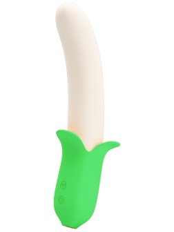 Силиконовый вибратор Banana Knight - 19,5 см.