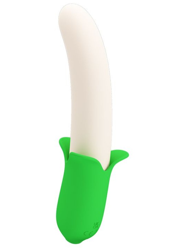 Силиконовый вибратор Banana Knight - 19,5 см.