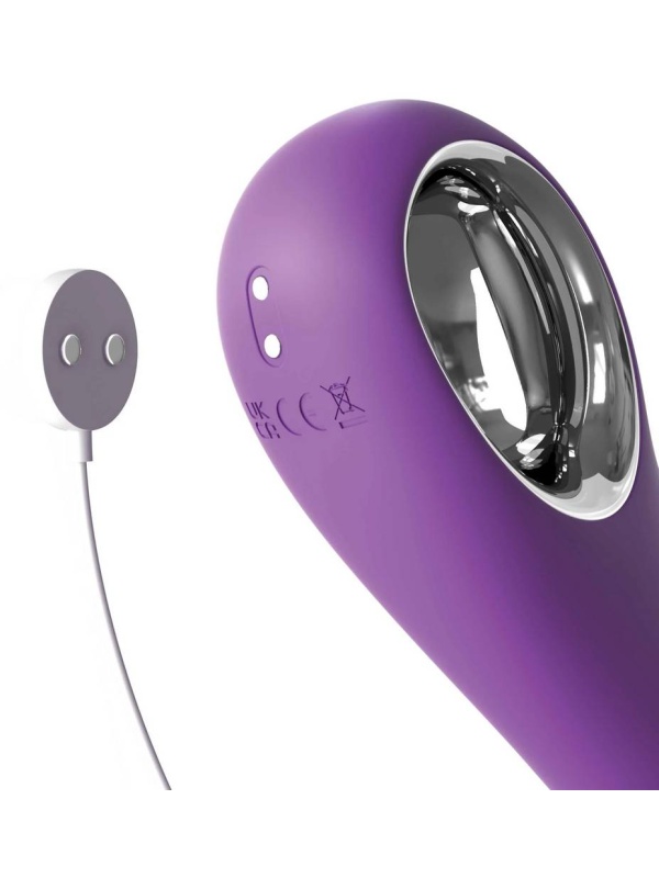 Сиреневый вибростимулятор с помпой и имитатором языка Her Ultimate Pleasure Pro