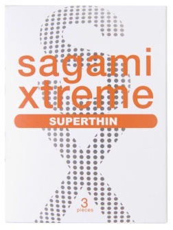 Ультратонкие презервативы Sagami Xtreme Superthin - 3 шт.