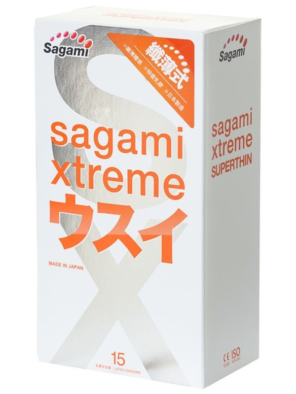Ультратонкие презервативы Sagami Xtreme Superthin - 15 шт.