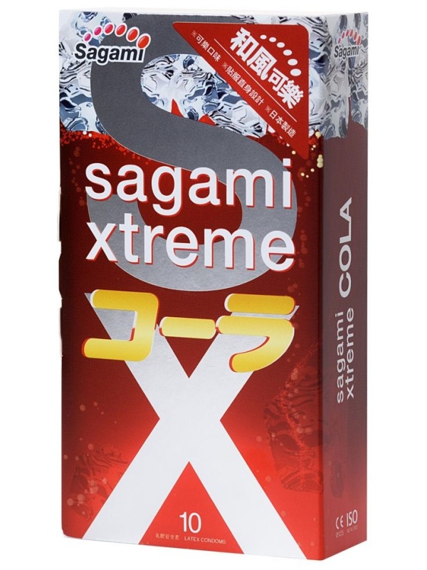 Ароматизированные презервативы Sagami Xtreme Cola - 10 шт.