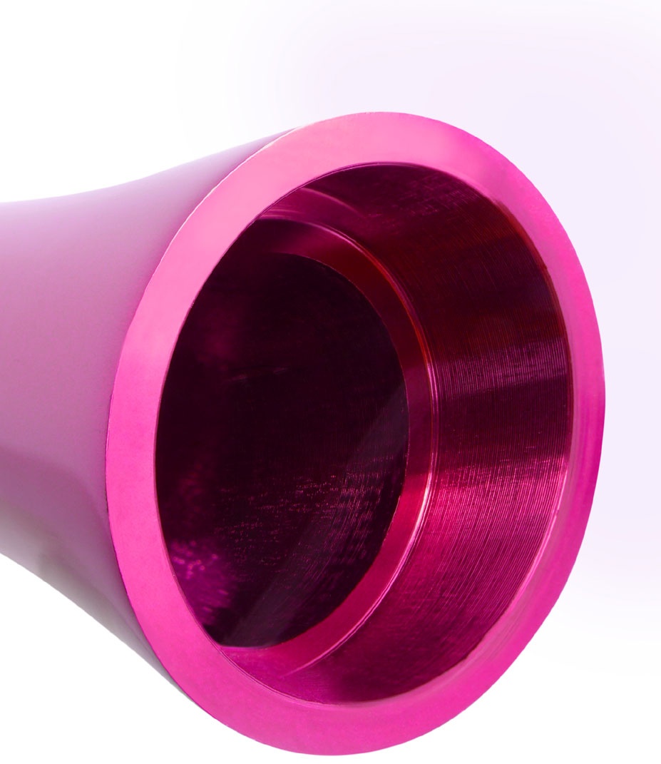 Алюминиевый рельефный вибратор PINK SMALL - 7,5 см.