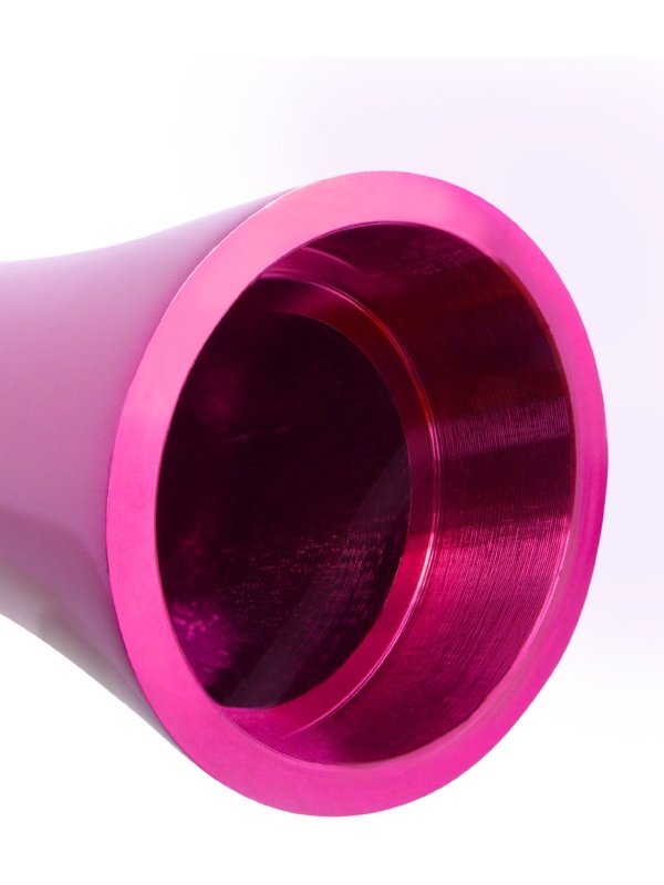 Алюминиевый рельефный вибратор PINK SMALL - 7,5 см.