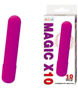 Фиолетовая вытянутая вибропуля - 10,2 см.