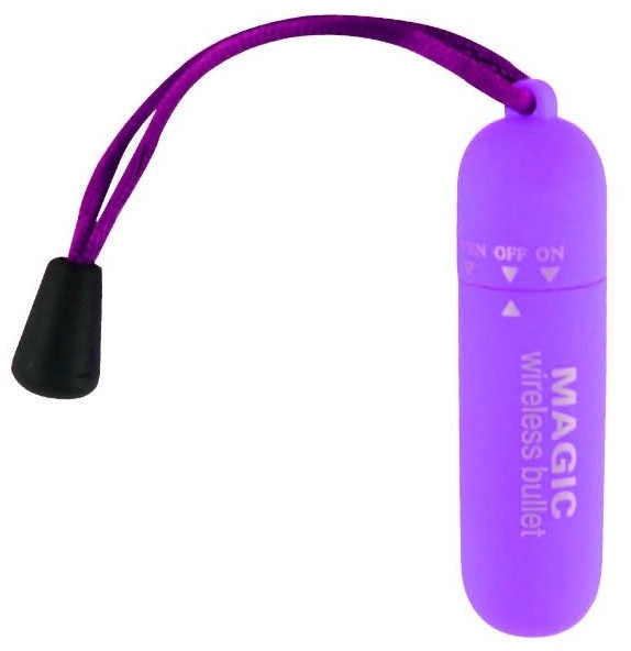 Фиолетовая вибропулька со шнурком