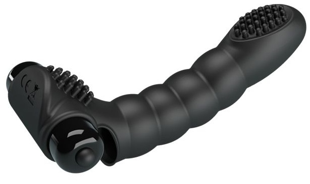 Текстурированная вибронасадка на палец Alexander