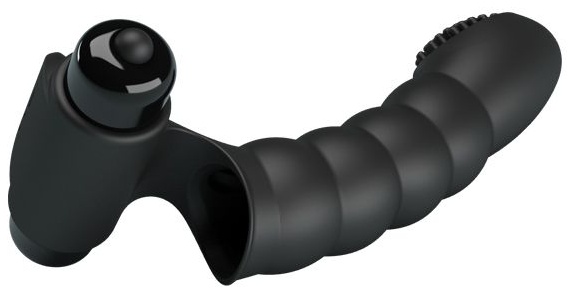 Текстурированная вибронасадка на палец Alexander