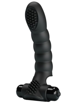 Текстурированная вибронасадка на палец Alexander