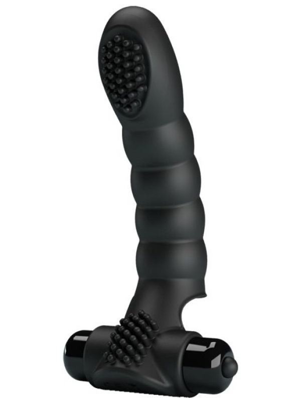 Текстурированная вибронасадка на палец Alexander