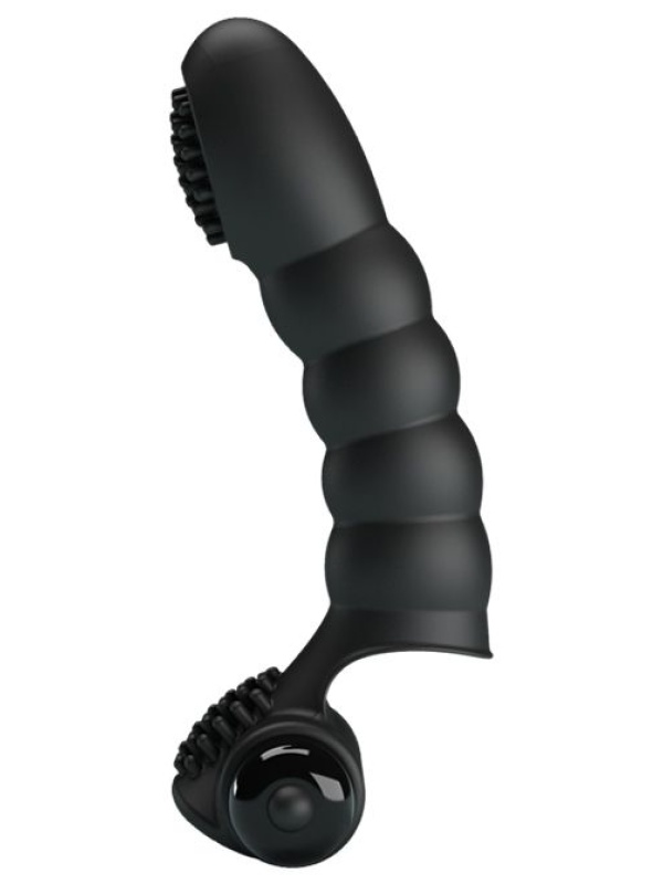 Текстурированная вибронасадка на палец Alexander