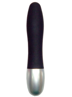 Черный миниатюрный вибратор DISCRETION - 8 см.