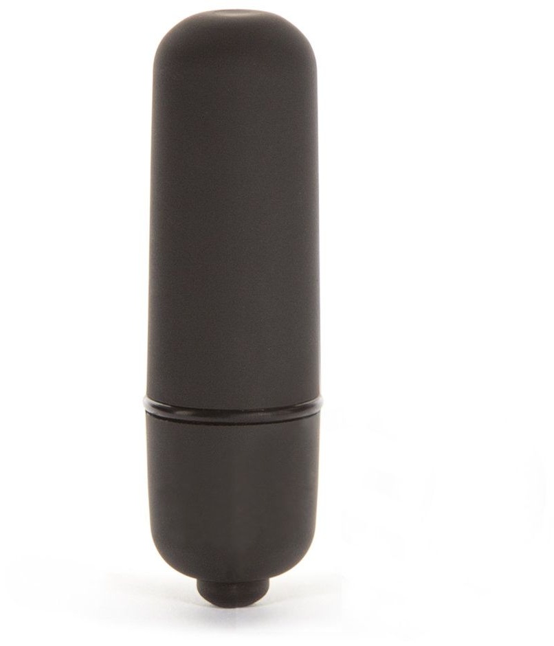 Черная вибропуля X-Basic Bullet Mini One Speed - 5,9 см.