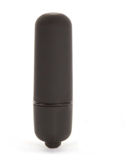 Черная вибропуля X-Basic Bullet Mini One Speed - 5,9 см.