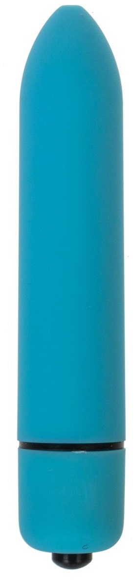 Голубая вибропуля с заострённым кончиком - 9,3 см.