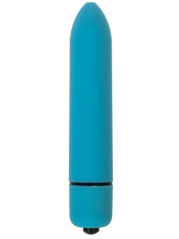 Голубая вибропуля с заострённым кончиком - 9,3 см.