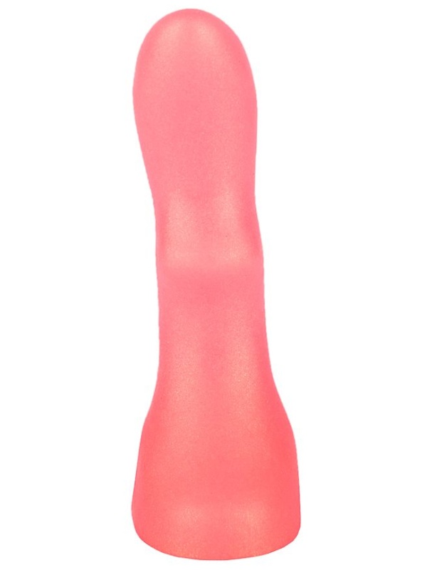 Розовый массажёр простаты - 10 см.