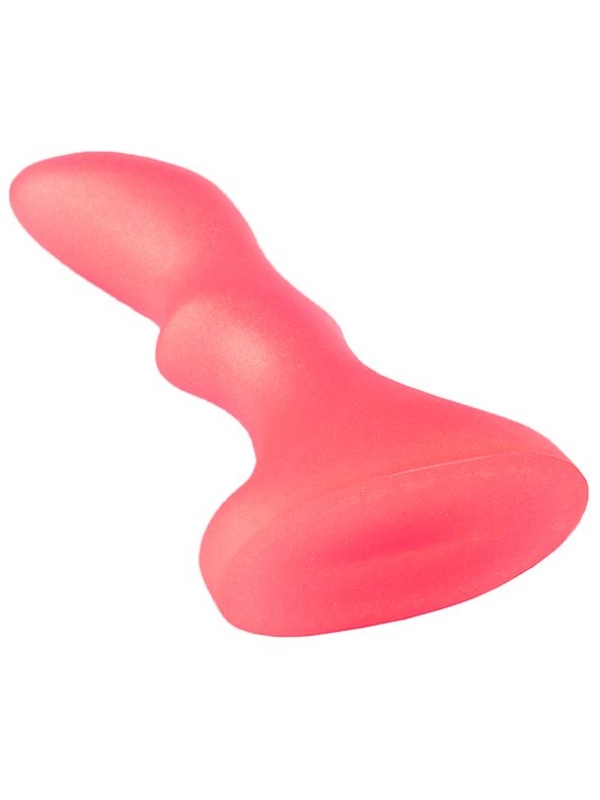 Розовый массажёр простаты - 10 см.