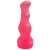 Гелевый розовый массажёр простаты без вибрации - 13,5 см.
