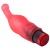 Гелевый розовый массажёр простаты - 18,8 см.