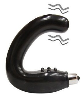 Чёрный массажёр простаты серии Sex Expert