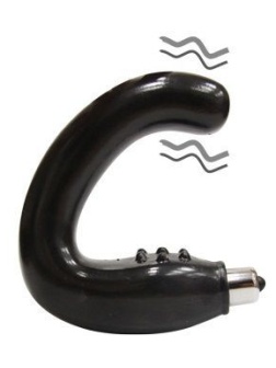 Чёрный массажёр простаты серии Sex Expert