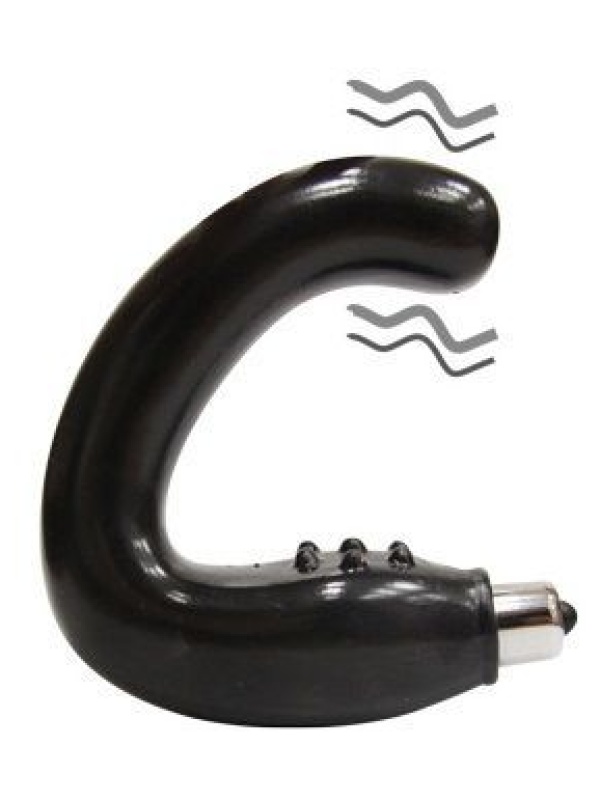 Чёрный массажёр простаты серии Sex Expert