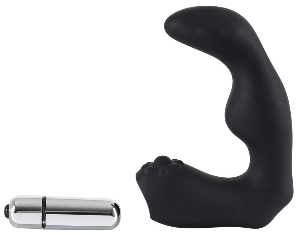 Чёрный вибростимулятор простаты Rebel