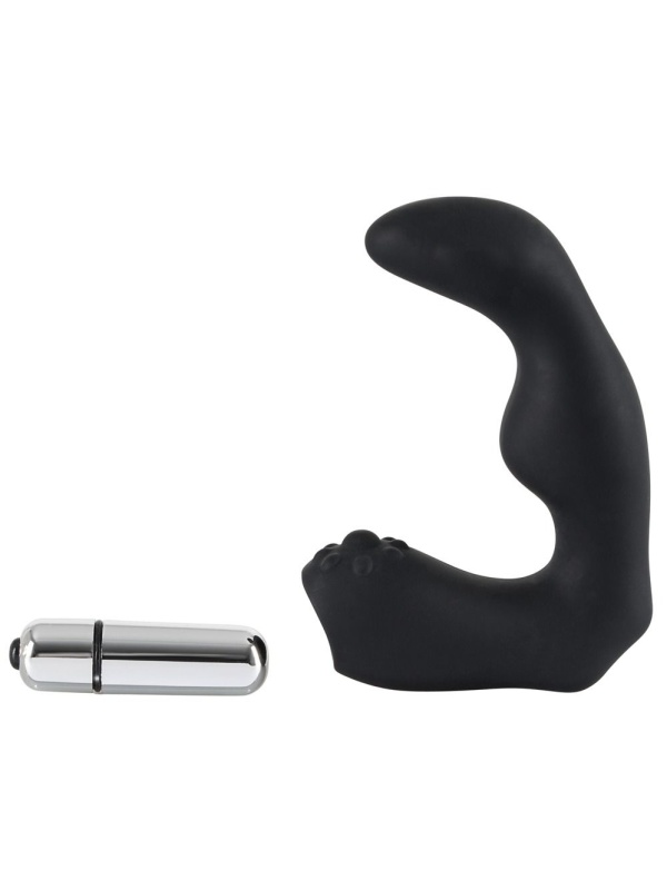 Чёрный вибростимулятор простаты Rebel