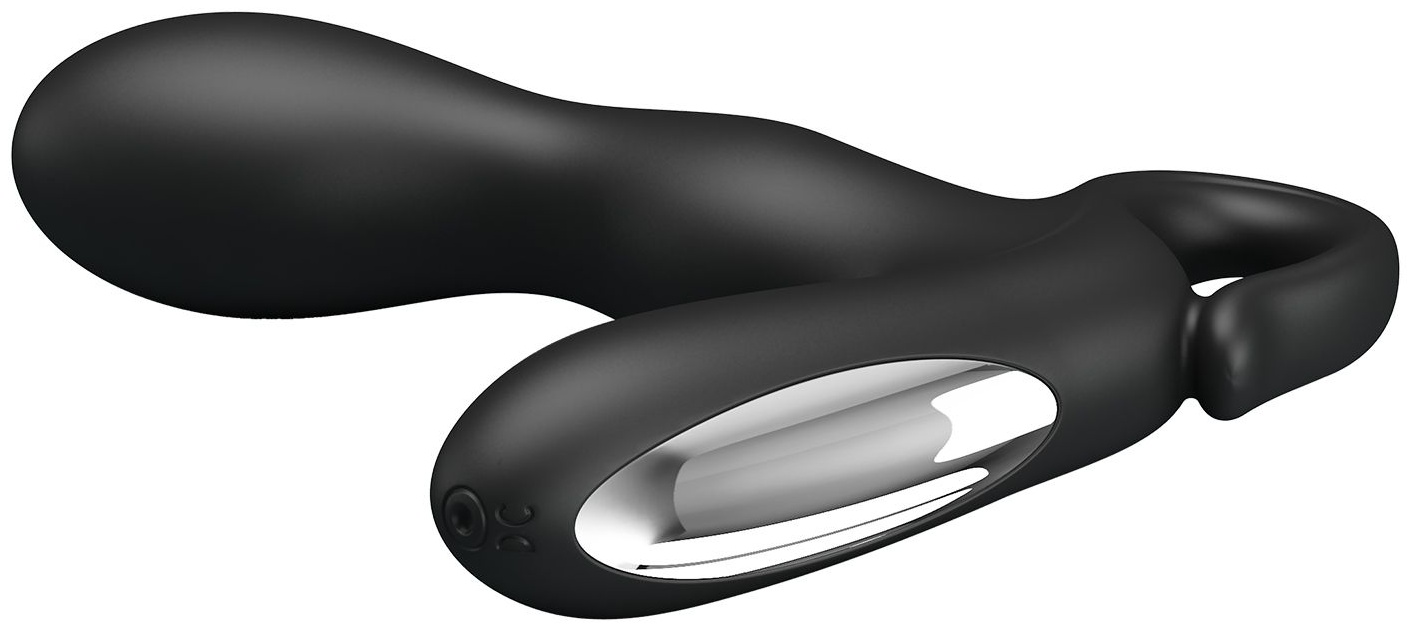 Чёрный вибростимулятор простаты Barrack