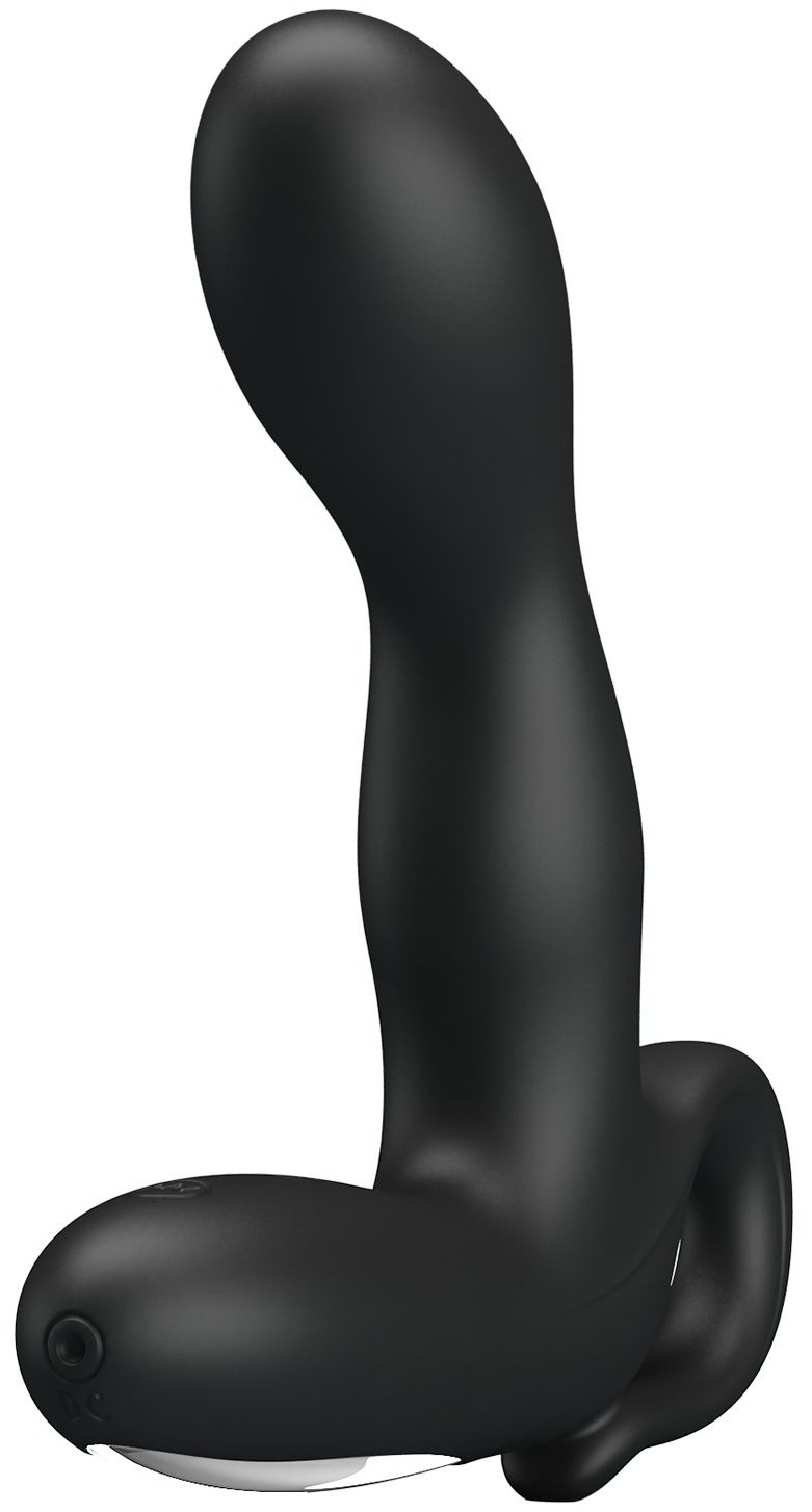 Чёрный вибростимулятор простаты Barrack