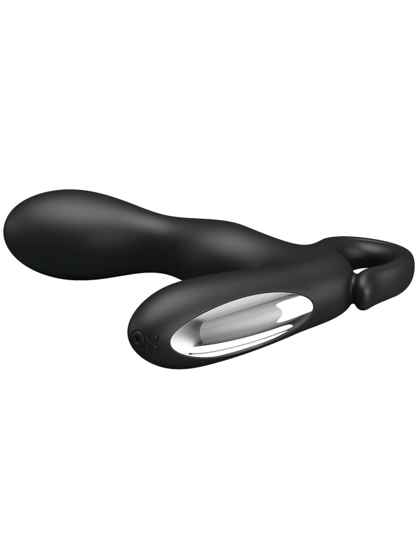 Чёрный вибростимулятор простаты Barrack
