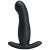 Черный вибростимулятор простаты с имитацией движения пальчика