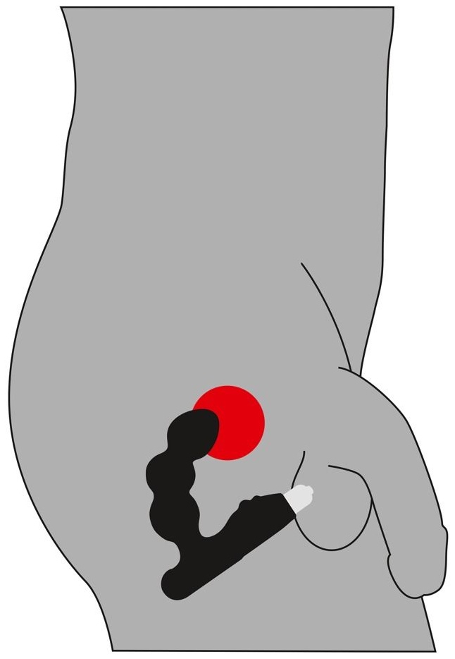 Стимулятор простаты с вибрацией Rebel Bead-shaped Prostate Stimulator