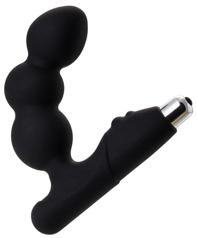 Чёрный вибростимулятор простаты Erotist