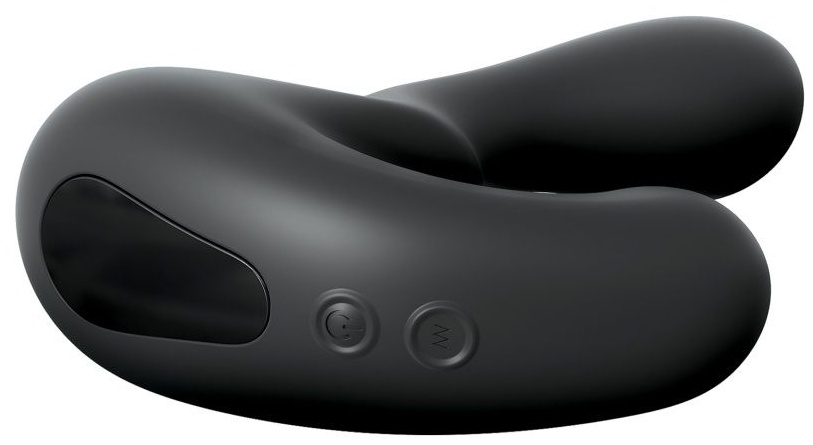 Черный анальный вибростимулятор P-Spot Milker - 14 см.